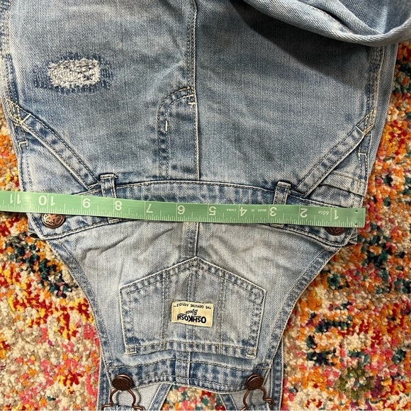 OshKosh B'Gosh Baby Girls' Rip & Repair Denim Overall ‎  3T - Picture 7 of 11
